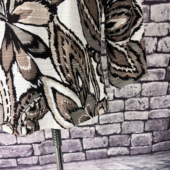 Chico's Multicolored Fully Lined 3/4 Sleeve Jacket Size M - Picture 6 of 8